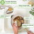 Set 5-Piece Set 2 Tieralia Bamboo Dish Brush Gift Kitchen Cleaning with Bottle Brush, Round Scrub Brush, Palm Brush
