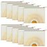 10 Pcs Sunshine Ray Makeup Bag - Boho Cosmetic Pouch with Zipper for Your Purse, Cute Travel Accessory