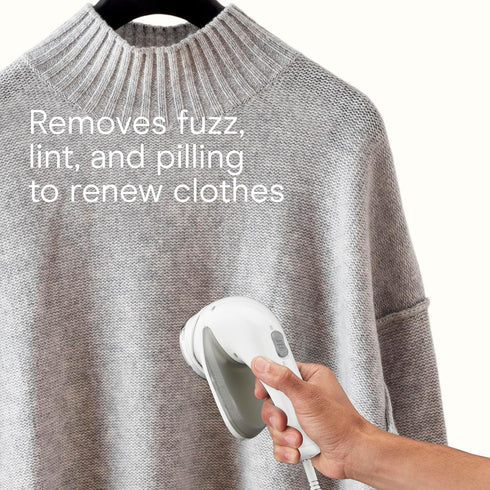 Conair Fabric Shaver and Lint Remover, Rechargeable Portable Shaver, White Color