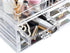Masirs Clear Cosmetic Storage Organizer, Elegant Makeup & Jewelry Sorter for Vanity, Bathroom Counter, Transparent