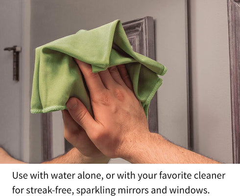 UUC Microfiber Cleaning Cloth, Pack of 14, 13"x13", Lint-Free Streak-Free Cleaning Rags in 7 Color Assorted