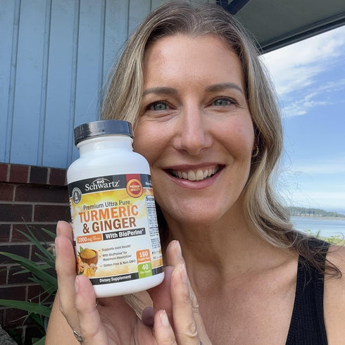 Turmeric Curcumin and Ginger 2000mg - 160 Capsules for Joint & Immune Support, Gluten-Free, Non-GMO