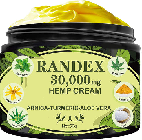 30000MG Organic Hemp Cream for Sore Muscles, Stiff Joints, and Aching Knees, Shoulders, Extra Strength