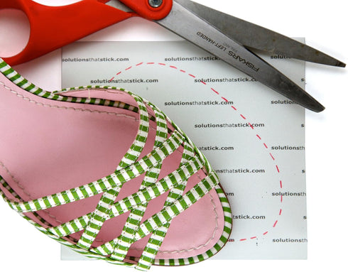 Sticky Bottoms Removable Sole Protectors, Clear (2 Pieces Large: 5 x 11 inches)