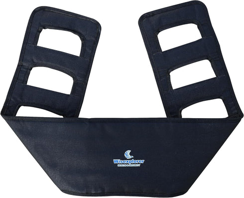 47.2 Inch Non-Slip Transfer Nursing Sling, Safety Patient Lift Board Mobility Aids for Elderly or Patient (Black)