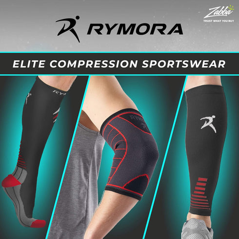 Rymora Knee Support Sleeve, Orthopedic Brace for Women and Men (Grey) - Compression Brace for Joint Pain