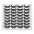 JIMIRE 16 Pairs 3D Faux Mink Fluffy Volume Natural False Eyelashes Pack