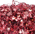 PAPER FAIR 1 LB Valentine's Day Crinkle Cut Paper with Rose Gold Heart Confetti, Metallic Red Paper Shred Filler