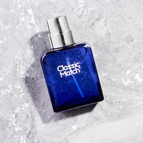 PB ParfumsBelcam Blue Classic Match - Signature Designer Eau de Toilette Spray for Men, 75 mL