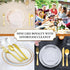 Party Essentials 50-Count Disposable Plastic Cutlery - Heavy-Duty Flatware/Silverware, Shiny Gold Knives for Events