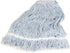SPARTA Flo-Pac Mop Head, Loop-Ended, Large, Narrow Band with 1/2" Blue Band for Organized Cleaning