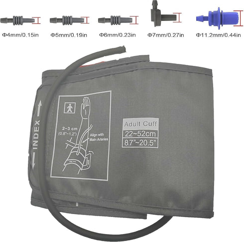 Extra Large Cuff Compatible with Omron 8.7"-20.5" Inches (22-52CM) XL Blood Pressure Adult ARM BP Replacement Cuff for