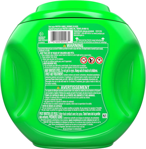 Gain flings! Liquid Laundry Detergent Pacs, Moonlight Breeze, 42 Count