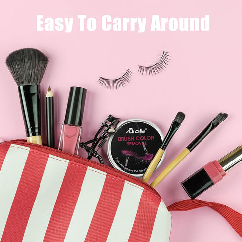 TailaiMei 2 Pack Color Removal Cleaner Sponge - Quickly Clean Makeup Brushes Without Water or Chemicals