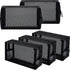 Sadnyy 5 Pieces Portable Mesh Makeup Bag, Black Breathable Toiletry Bag for Accessories Organizer (7.1 x 4 x 2.4 Inch)