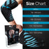 Physix Gear Elbow Sleeves - Compression Support for Weightlifting, Tendonitis, Bursitis - Blue/Black, XL
