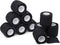 Self-Adhesive Bandage Wrap - 10 Pack - 2 Inch - Black - Breathable Athletic Tape for Wrists, Knee, Ankle