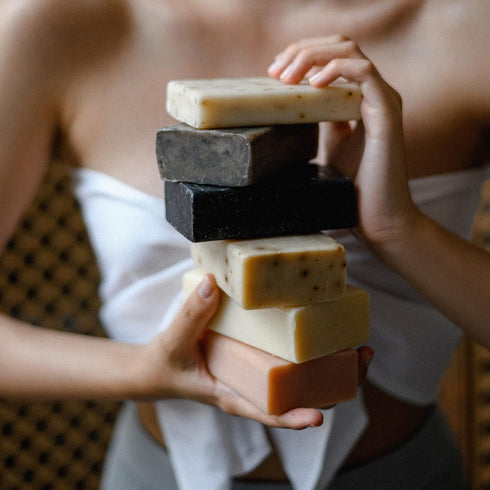 Olivia Care Sea Mud Bar Soap - 100% Natural, Vegan & Organic for Face & Body, 8 OZ