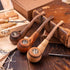 Dr. Watson Wooden Tobacco Pipes Set of 3, Classic Handmade Natural Wood Design