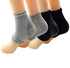 Makhry 2 Pairs Moisturizing Silicone Gel Heel Socks for Dry Cracked Skin, Open Toe Recovery