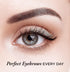 Natural Eyebrow Powder Eyebrow Kit – Mica Brow Powder Makeup Kit with Professional Angled Brush, 10 Natural Shades