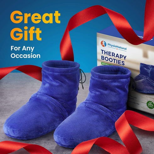 Microwaveable Booties and Feet Warmers - Deep-penetrating heat for relieving foot stiffness, sore muscles and joints