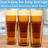 Restaurant Grade BPA-Free 12oz Amber Plastic Cups, 6pk Durable Break Resistant Drinking Glasses