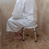 Flash Furniture Hercules Series Aluminum Bath and Shower Chair with Adjustable Seat Height, Anti-Slip Medical Shower