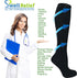 2 Pair Ladies Compression Socks, Navy Blue, Moderate/Medium Compression 15-20 mmHg, Knee-High