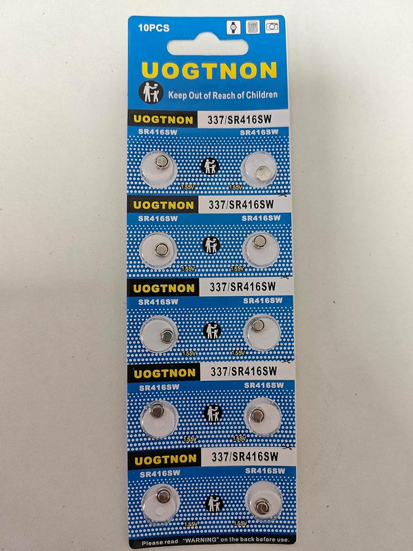 337 SR416SW Watch Battery 1.5V Button Cell (10-Pack)