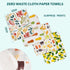 Pack 12 Reusable Paper Towels Washable, of Paperless Kitchen Towels Roll - Surprise Prints, Super Soft Eco-Friendly