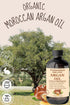Pure Moroccan Organic Argan Oil - Anti-Aging Face Oil, Argan Oil for Hair Care, Massage, 4 Fl Oz