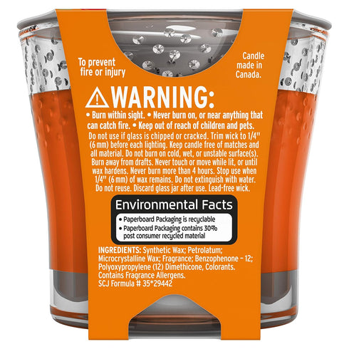 Glade Candle Jar Air Freshener, Toasty Pumpkin Spice, 3.4 Oz