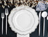 Modern Flatware Cutlery Disposable Plastic Combo Set, 40 Count Luxury White, Service for 8.