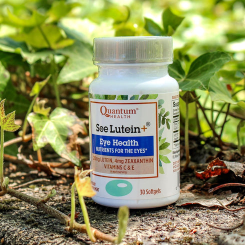 Quantum Health See Lutein+ Eye Care Supplement, Lutein 20mg, Zeaxanthin, Vitamins C & E, 30 Softgels