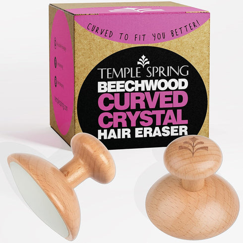 Temple Spring Curved Crystal Hair Eraser Magic Hair Remover Stone for Legs Back Body Exfoliating