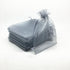 100pcs 4x5 Inches Drawstrings Organza Gift Candy Bags for Wedding Favors (Silver)