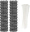 24 Pieces Stainless Steel Lint Traps for Washing Machine, Never Rust Washer Hose Snare Traps with 24 pcs Cable Ties