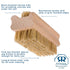 Redecker Natural Pig Bristle Nail Brush, Untreated Beechwood Handle, 3-3/4-Inches