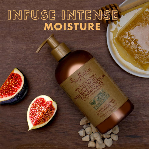 SheaMoisture Conditioner, Intensive Hydration for Dry, Damaged Hair, Manuka Honey and Mafura Oil, 13 oz