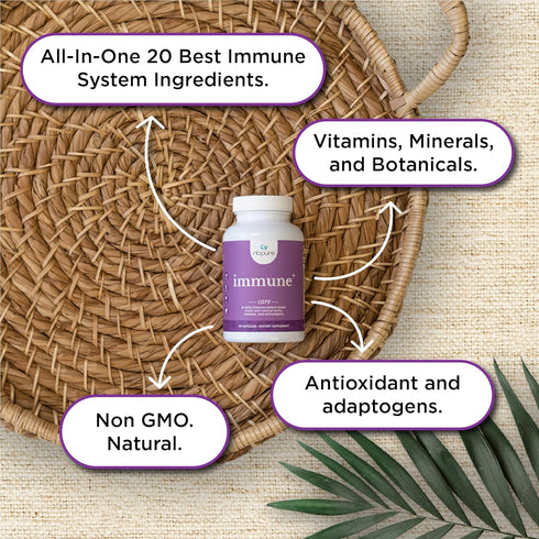 nbpure Immune+ Daily Immune System Supplement Boost - 90 Count, Immunity Supplement