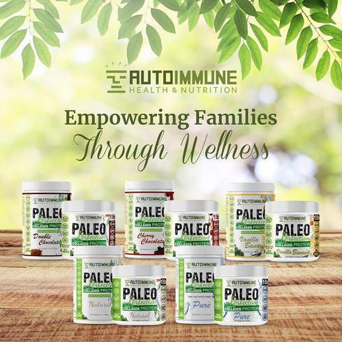 Paleo Perfection Natural Grass Fed Beef Collagen Protein Powder - 300g for Men & Women w/ Apple Fiber, Carrot, Broccoli