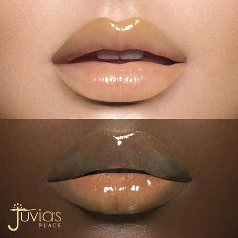 Juvia's Place Magic Lip Oil Honeydew, Hydrating Plumper Lipgloss for Dry Lips, Vitamin E Fruit Extract