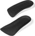 CALTO Half Elevator Insole for Men - 1/2 Inch Height Increase Taller Heel Lift Insert (2 Pack), Black