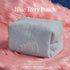 Blue Terry Pouch, Soft Lightweight Travel Pouch, Toiletry Bag for Skincare, Makeup, and Personal Care