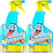 PeerBasics Gunk Getter - Spray Bottle with Microfiber Cap - All Purpose Cleaner 16oz - Lemon (2 Pack)