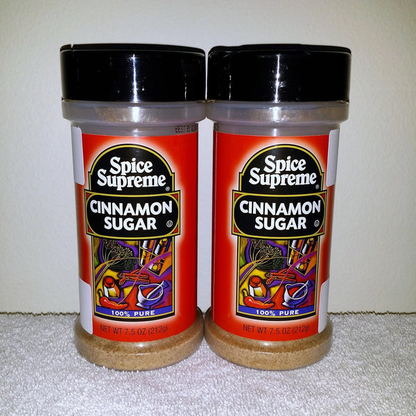 Spice Supreme CINNAMON SUGAR - 2 PACK OF 2 7.5oz BOTTLES