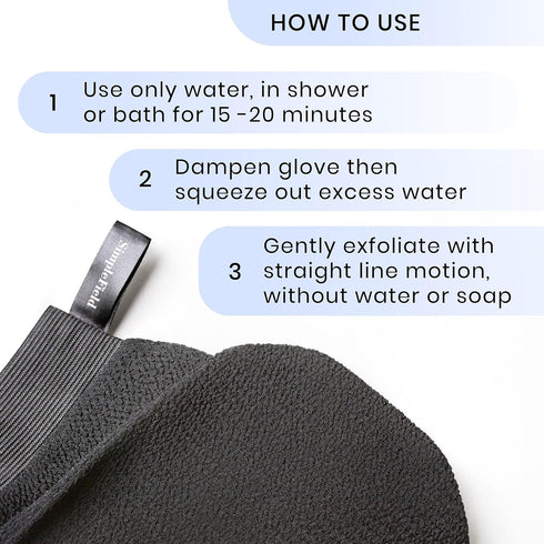Korean Exfoliating Mitt for Dead Skin Removal, 100% Viscose Deep Exfoliating Gloves for Body Scrub (1 Piece)