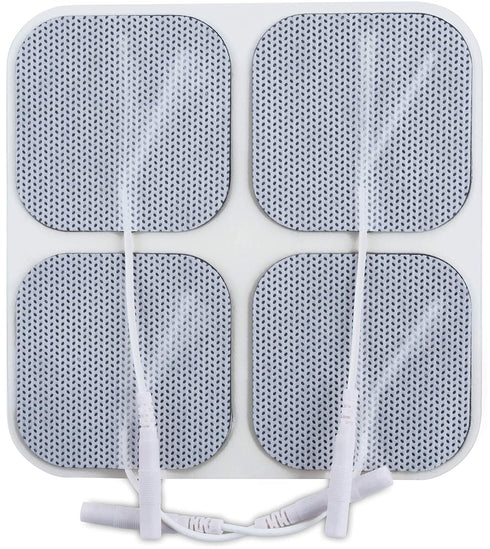 Roscoe Medical TENS Unit Electrode Pads, Premium Replacement Pads, 2" x 2", 8 Count, Reusable