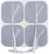 Roscoe Medical TENS Unit Electrode Pads, Premium Replacement Pads, 2" x 2", 8 Count, Reusable